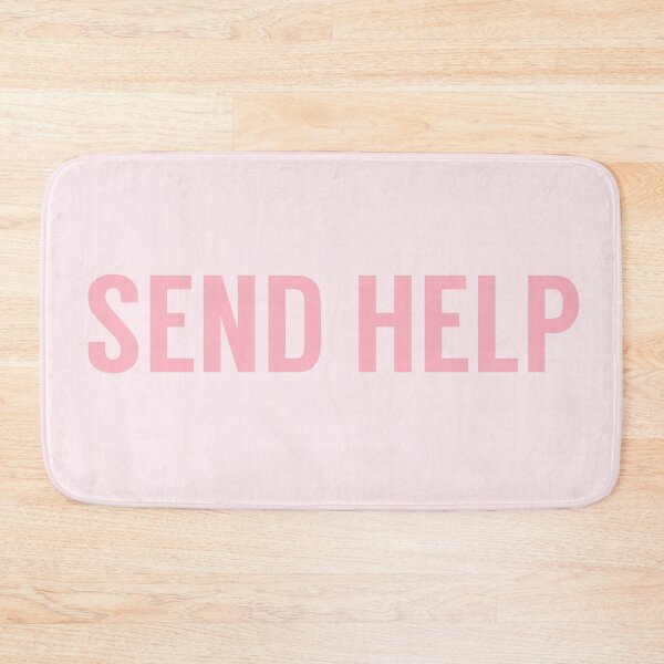 Item preview, Send Help Typography In Pink designed and sold by tinyteacups.