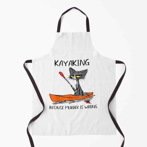 Item preview, Kayaking because Murder is Wrong-Best Gift Ideas cat lovers T-Shirt designed and sold by tinhpham.
