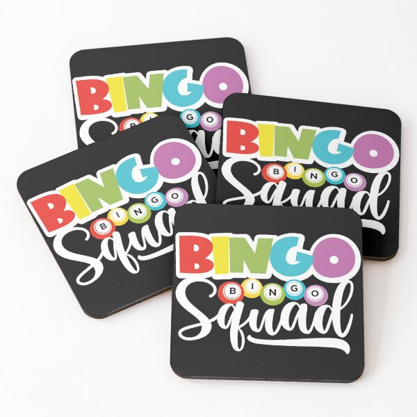 Funny Bingo Squad Coasters (Set of 4)