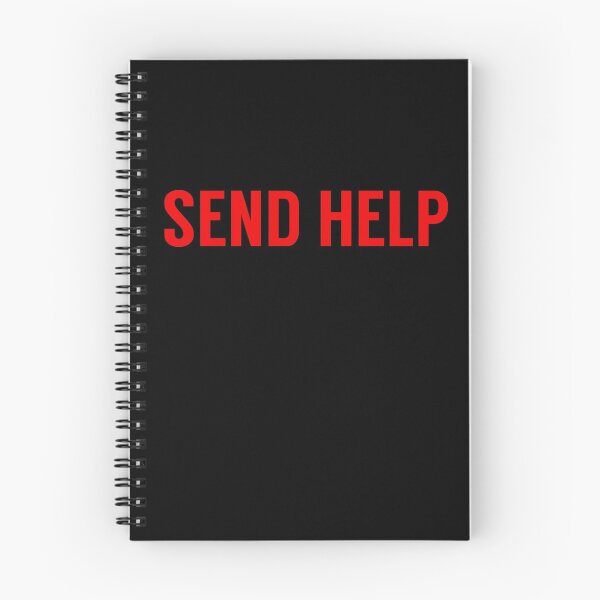 Item preview, Send Help Typography In Red designed and sold by tinyteacups.