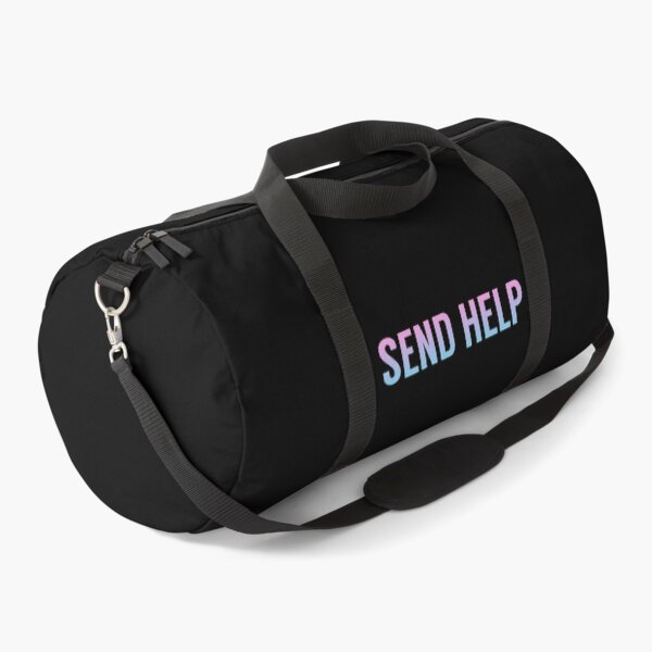 Item preview, Send Help Typography In Pink and Blue Gradient designed and sold by tinyteacups.