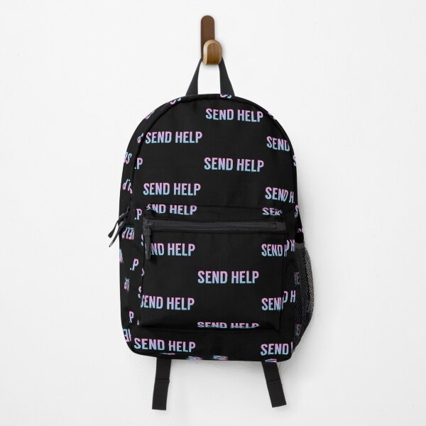 Item preview, Send Help Typography In Pink and Blue Gradient designed and sold by tinyteacups.