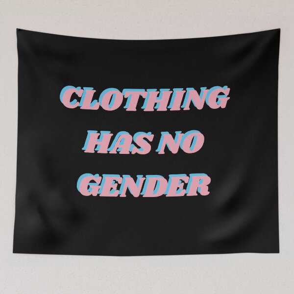Item preview, CLOTHING HAS NO GENDER - trans flag colors designed and sold by Inspirationmotivation.
