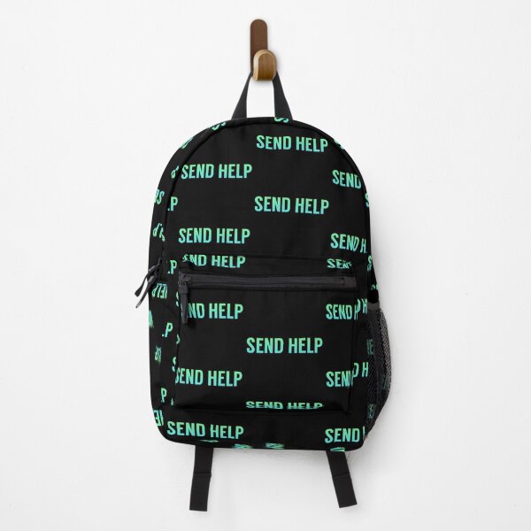 Item preview, Send Help Typography In Green and Blue Gradient designed and sold by tinyteacups.