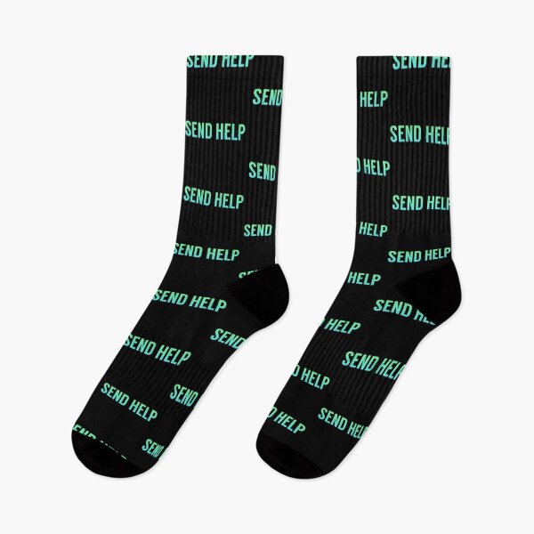 Item preview, Send Help Typography In Green and Blue Gradient designed and sold by tinyteacups.