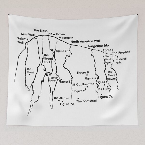 Item preview, El Capitan | Rock Climbing Routes designed and sold by designsbyMoiLS.