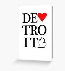 Detroit Love Greeting Card