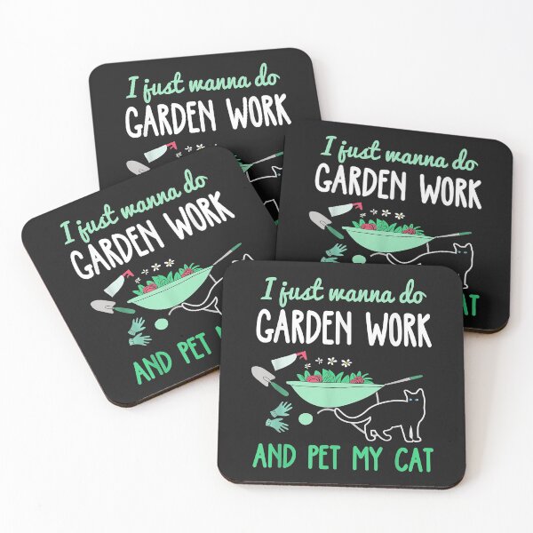 Item preview, I just want to work in my garden and hangout with my cat T-Shirt designed and sold by tinhpham.