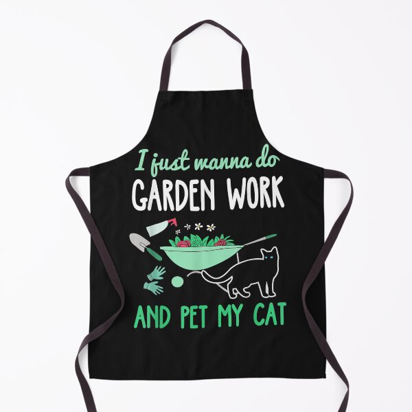 Item preview, I just want to work in my garden and hangout with my cat T-Shirt designed and sold by tinhpham.