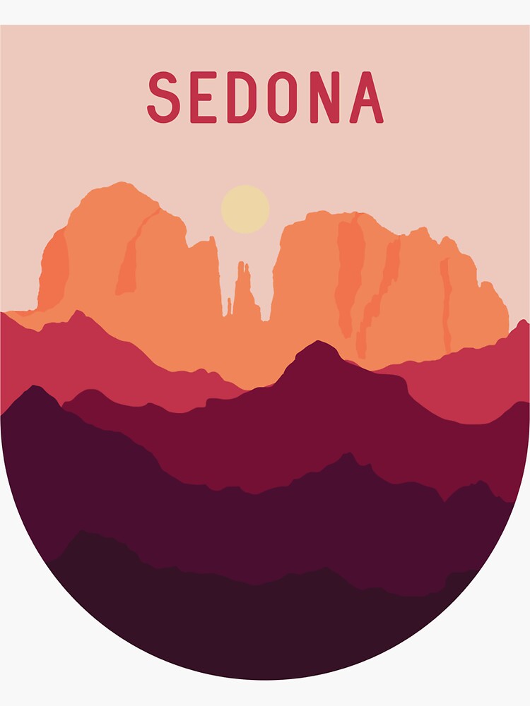 Thumbnail 3 von 3, Sticker, Sedona, Arizona designt und verkauft von theooo18.