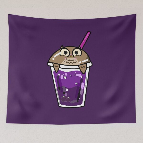 Item preview, Plum Owl Cup designed and sold by JackJackCrafts.