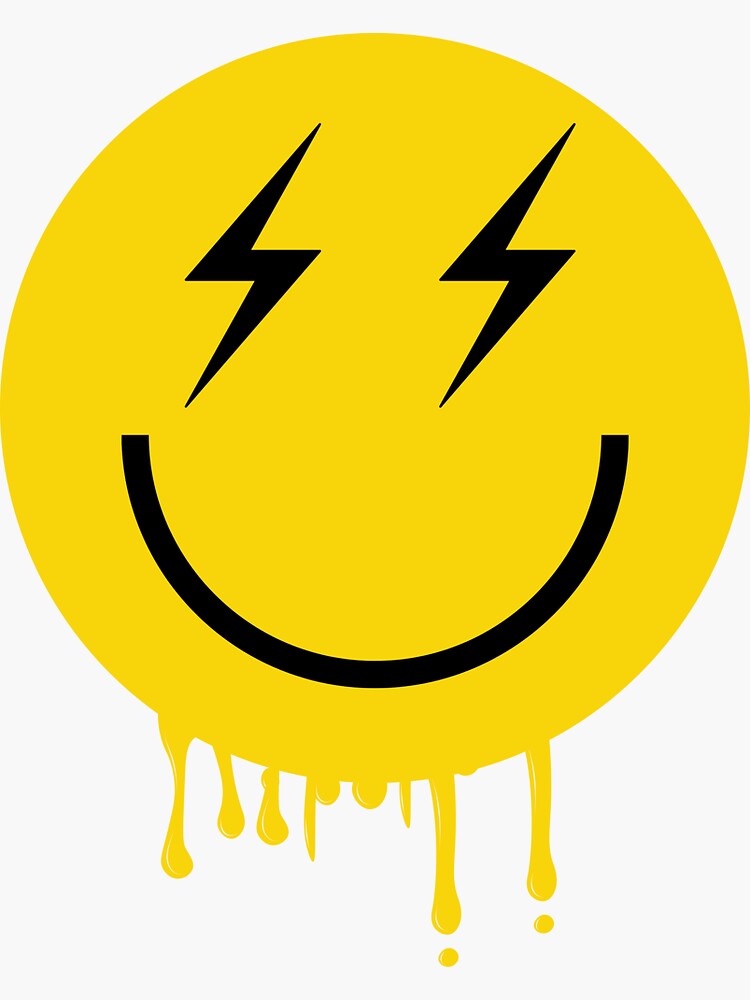 "Lightning Eyes Classic Tshirt Lightning Bolt Smiley Face
