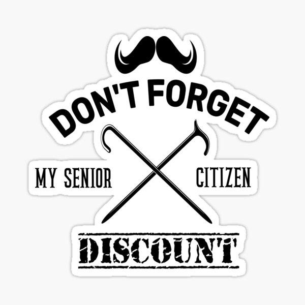 Blessed Senior Citizen: Gifts for Elderly Men & Women Sticker for