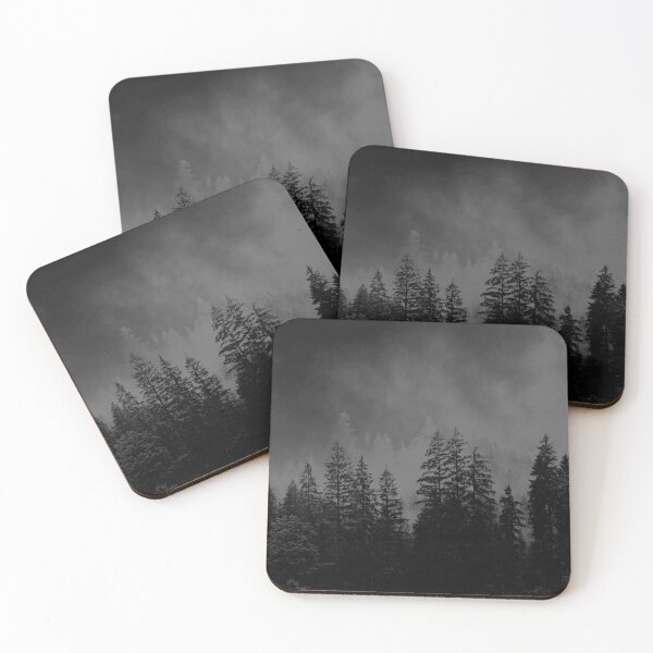Item preview,  Foggy white and black Forest fire abstract  designed and sold by PureNature4K.