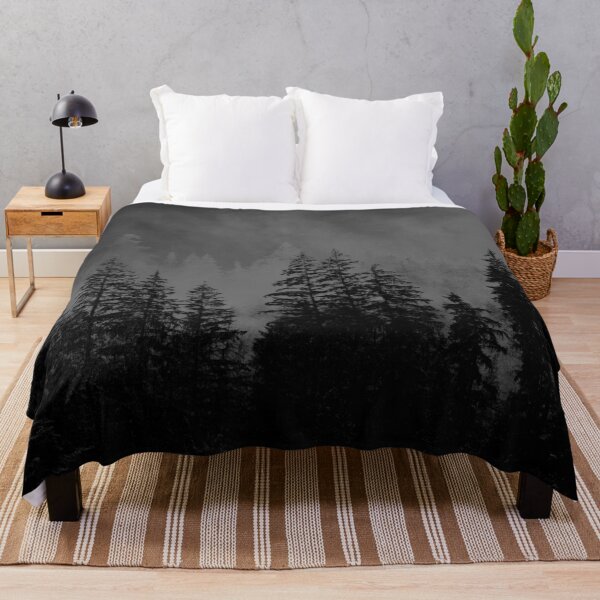 Item preview, Foggy white and black Forest fire abstract designed and sold by PureNature4K.