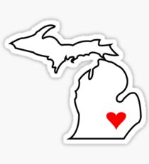 Michigan Love - Red Sticker