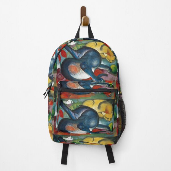 Item preview, Two cats, blue and yellow (1912) painting in high resolution by Franz Marc. designed and sold by janicerafael.