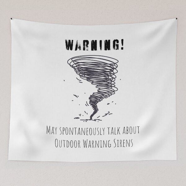 Item preview, Warning May Spontaneously Talk About Outdoor Warning Sirens designed and sold by Robert Ropars.