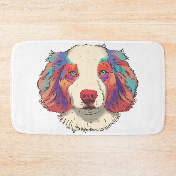 Item preview, Australien Shepherd dog watercolor designed and sold by TRIBExSPACE.