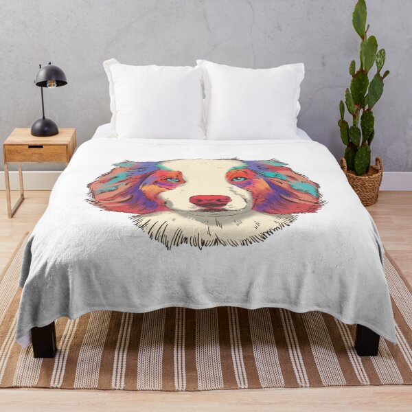 Item preview, Australien Shepherd dog watercolor designed and sold by TRIBExSPACE.
