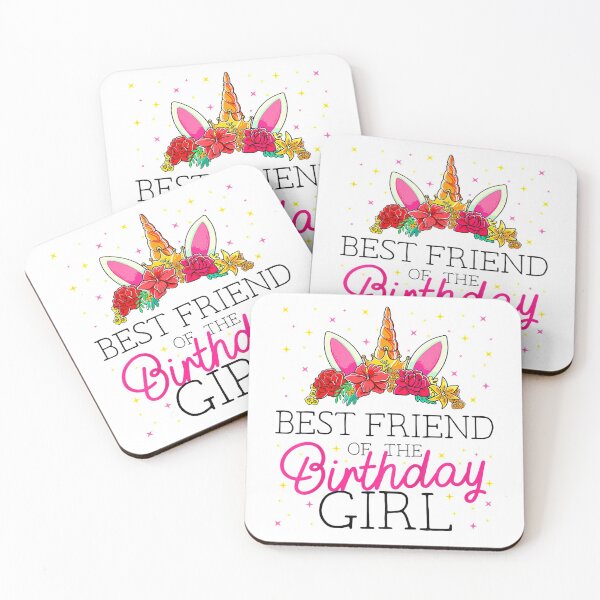 Item preview, Best Friend of the Birthday Girl Friends Unicorn Birthday  designed and sold by DieterShop.