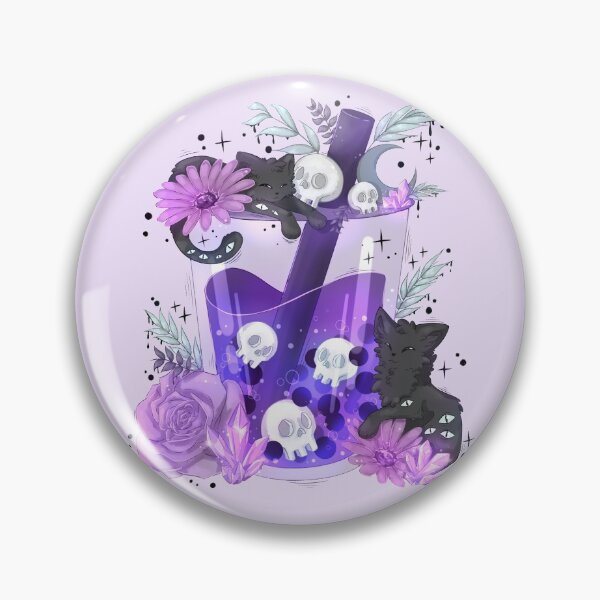 Item preview, Purple Witch Cats Boba Tea designed and sold by averiillustrate.