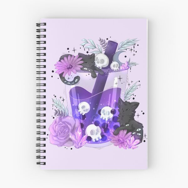 Item preview, Purple Witch Cats Boba Tea designed and sold by averiillustrate.