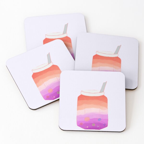 Item preview, Lesbian pride boba designed and sold by QuiteBlue.