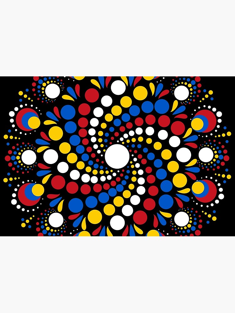 A Stone's Throw Mandala Dot Art hn