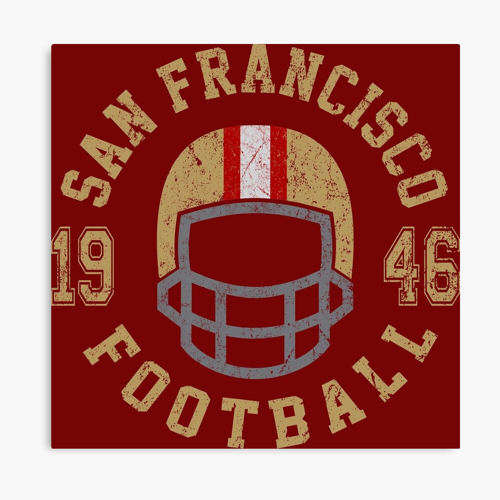 Vintage 1946 San Francisco 49ers, LA Dons Poster, Unique Wall Art Gift