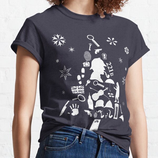 Xmas Tree Sherlock Holmes Classic T-Shirt