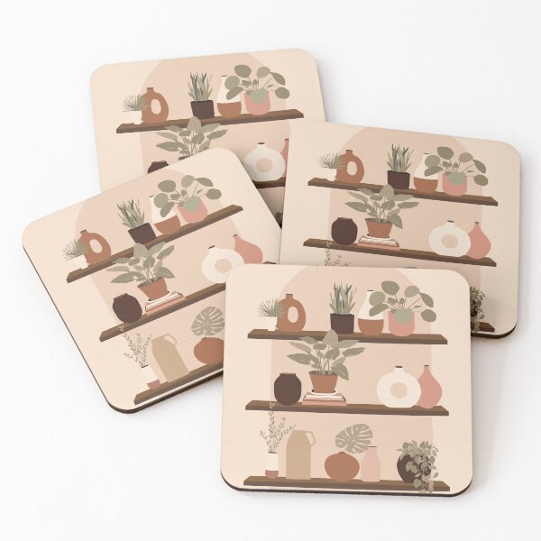 Item preview, Modern Vase Terracotta Plant Pot Illustration designed and sold by mybohodesign.
