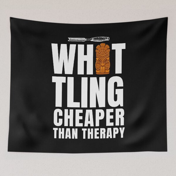 Item preview, Whittling Cheaper Than Therapy designed and sold by Crafty-Mornings.