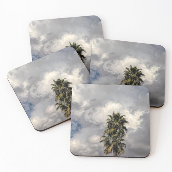 Item preview, Palms and Fluffy Monsoon Clouds designed and sold by Elisabeth Lucas.