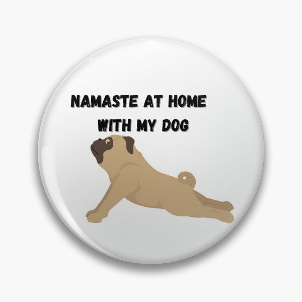Item preview, namaste at my home with my dog designed and sold by Anup786.