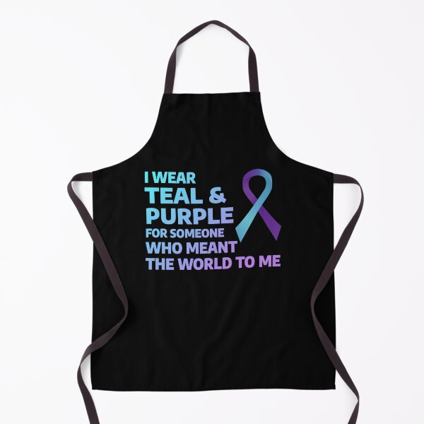 Item preview, Suicide Prevention Awareness Teal Purple Ribbon designed and sold by CuteDesigns1.