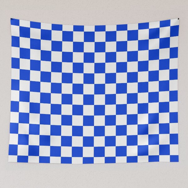 Item preview, Checkerboard Check Checkered Pattern in Royal Blue and White designed and sold by kierkegaard.