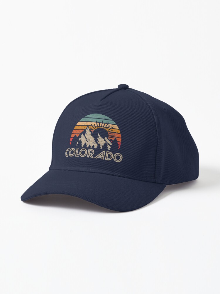 Colorado Retro Vintage Rocky Mountains Nature Hiking Cap for Sale by  DamnGoodDesign