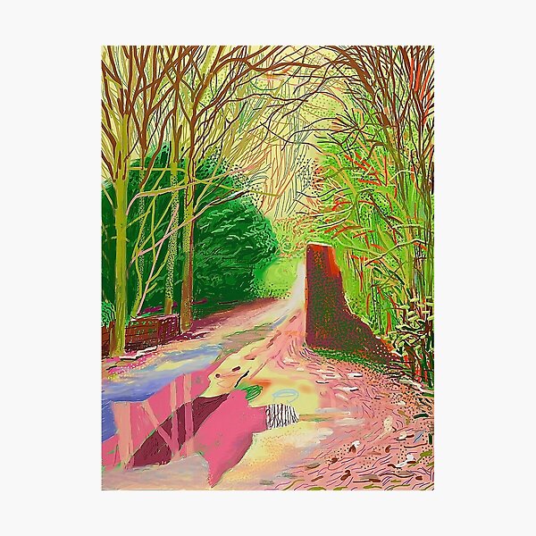 The Arrival of Spring in Woldgate David Hockney  Photographic Print