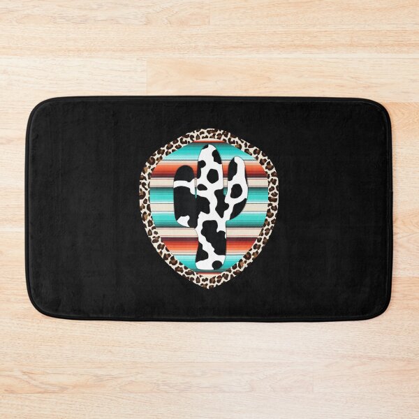 Item preview, Funny Serape Cow Print Cactus Leopard Print Turquoise designed and sold by kentuckykonpha.