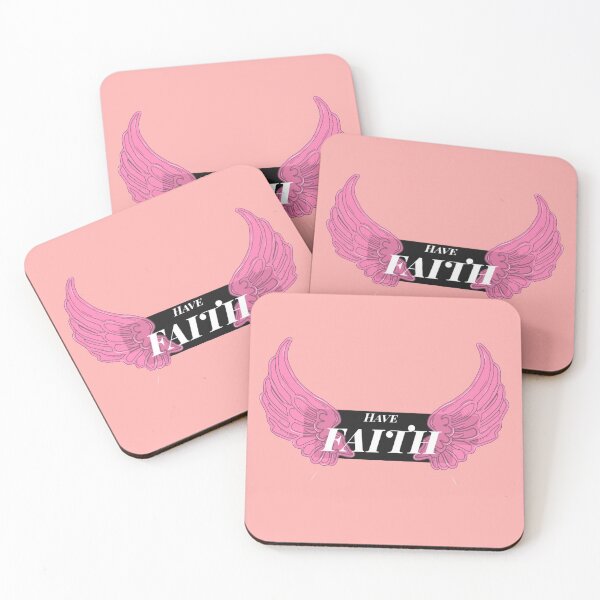 Item preview, Have Faith Pink Angel Wings designed and sold by Artbysaeme.