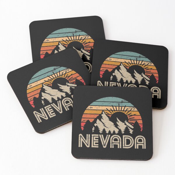 Item preview, Nevada Retro Vintage Rocky Mountains Nature Hiking designed and sold by DamnGoodDesign.