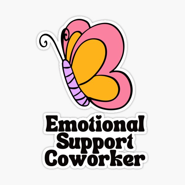Emotional Support Coworker, Sticker Archivo de Corte SVG por
