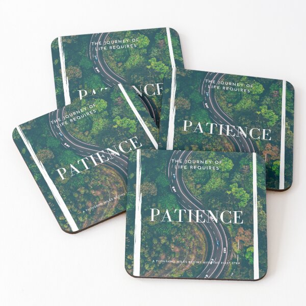 Item preview, The journey of life requires patience quote green forest  designed and sold by Lizzysszhou.