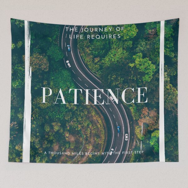 Item preview, The journey of life requires patience quote green forest  designed and sold by Lizzysszhou.