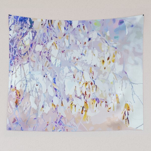 Item preview, Gorgeous abstract twigs and leaves in kaleidoscope designed and sold by Boho Contessa.