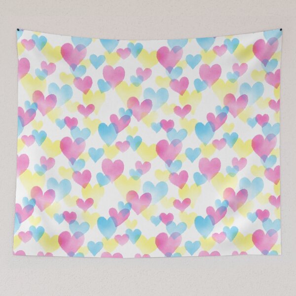 Item preview, Tissue Paper Hearts (White, Yellow, Magenta, Cyan) designed and sold by JMTolman.