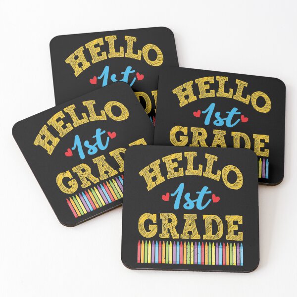 Item preview, HELLO 1ST GRADE - EXCITED BACK TO SCHOOL QUOTE designed and sold by PhillDaPhlava.