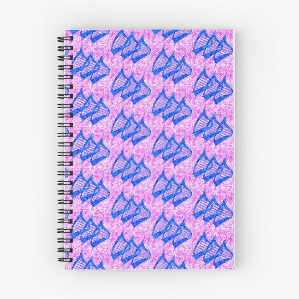 Item preview, Tres arpas azules sobre un fondo rosa estampado designed and sold by Only1helen.