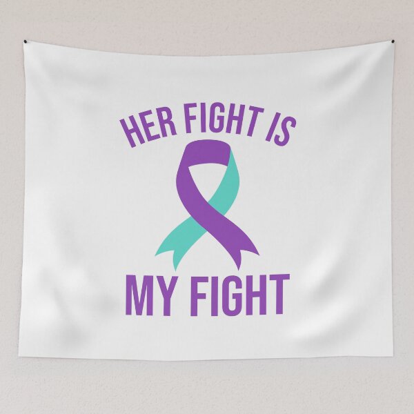 Item preview,  her fight is my fight | suicide prevention | fight suicide designed and sold by SunsetCloud.